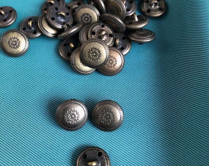 Buttons, Vintage brass coloured buttons