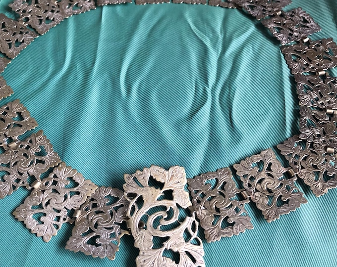 Edwardian Silver plated nurses belt