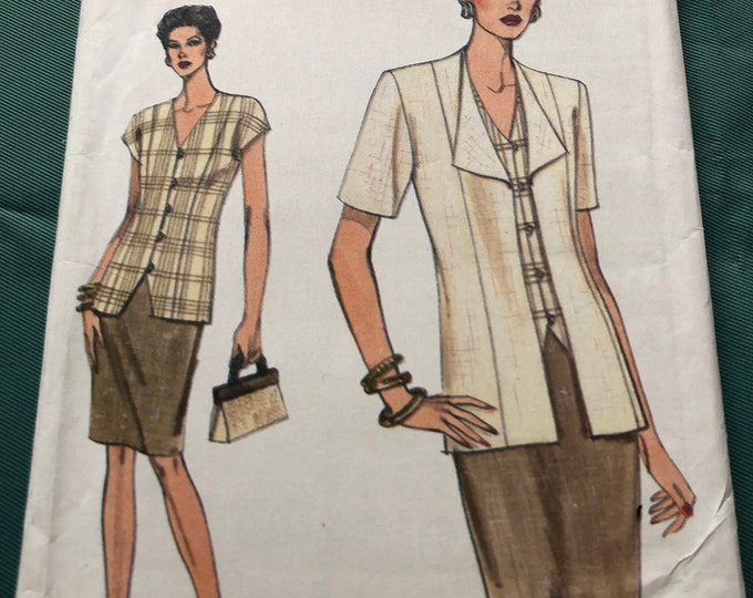 Vogue, Ladies skirt, top and jacket Sewing Pattern, Factory Folded, Vogue 9008