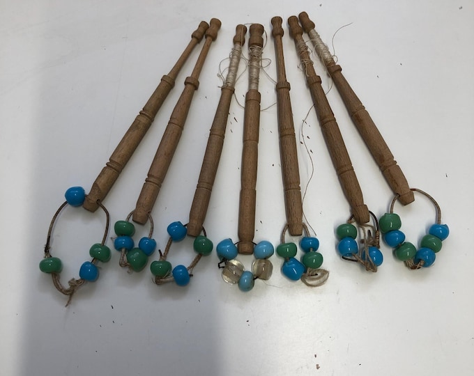 Lacemaking bobbins x 7
