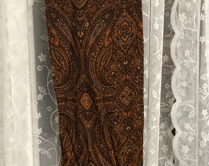 Vintage brown and orange scarf