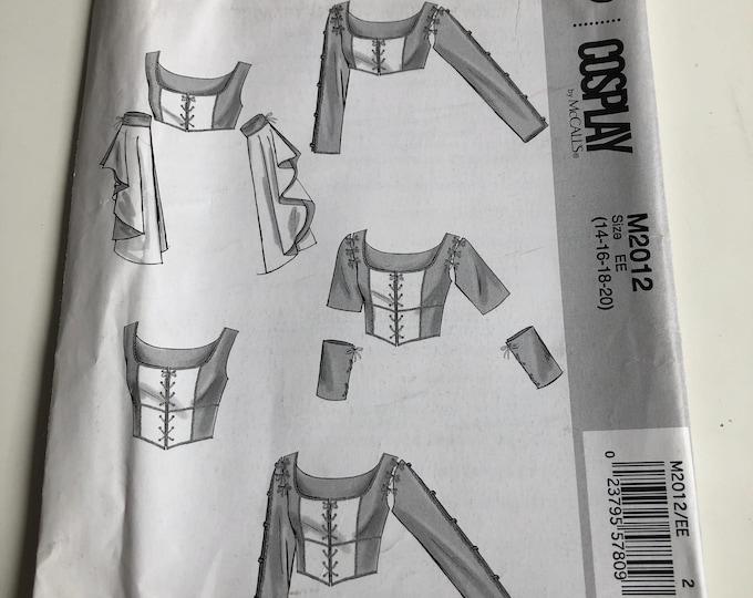 McCalls Costume Paper Pattern M2012, Cosplay