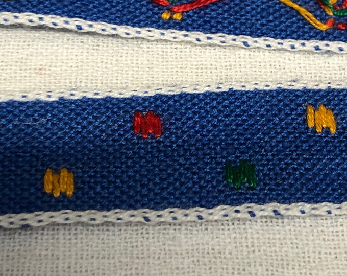 Vintage blue ribbon, embellishment, notions
