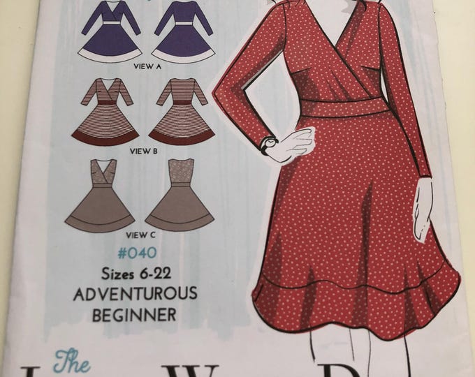 Lena Wrap Dress pattern, UNCUT, Factory Folded Simply Sew No. 40