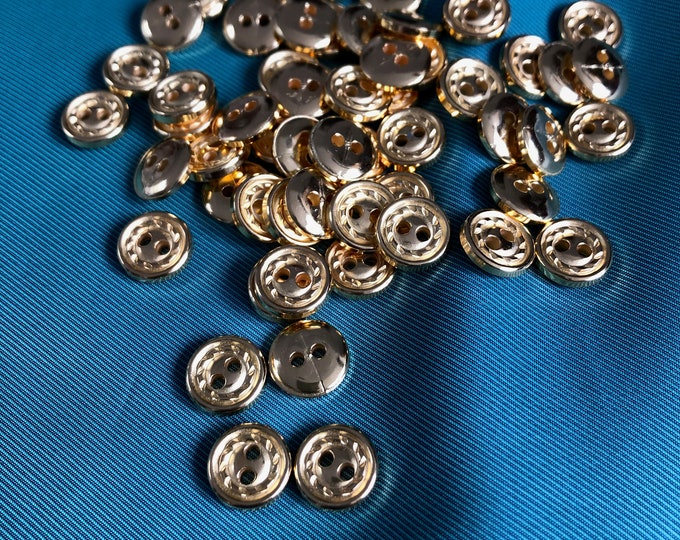 Buttons, Vintage gold coloured buttons