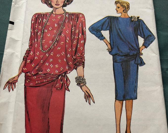Vogue, Ladies top and skirt Sewing Pattern, Factory Folded, Vogue 9314