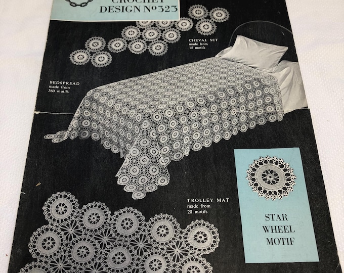 Vintage crochet pattern, Coats crochet Design 323