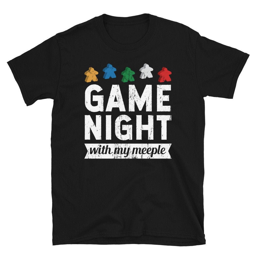 Game Night With My Meeple Funny Tee Shirt Game Night With My Meeple Funny Tee Shirt