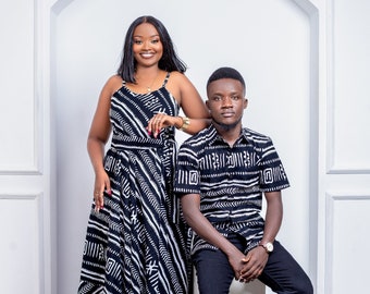 African Ankara Couples outfits, pre-wedding Engagement couple outfits, Nigeria wedding couple outfits, Anniversary Matching couple