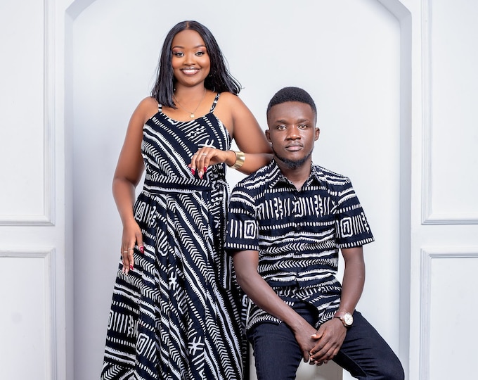 African Ankara Couples outfits, pre-wedding Engagement couple outfits, Nigeria wedding couple outfits, Anniversary Matching couple