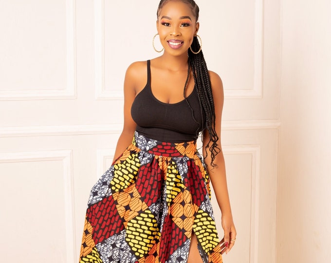African Print Skirt, Ankara Maxi Skirt, African clothing for women