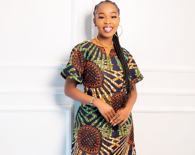 African Clothing for Women, African Print Dress, Ankara Dress for Women, Kitenge dress, Ankara Dress for wedding, Ankara Dress, Fall outfit