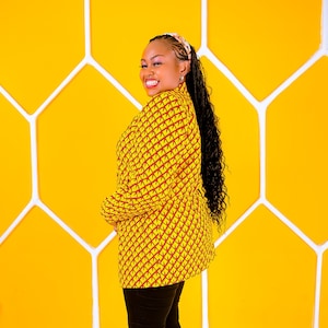African Print Ankara Blazer I capsule wardrobe