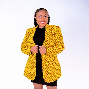 African Print Ankara Blazer I capsule wardrobe
