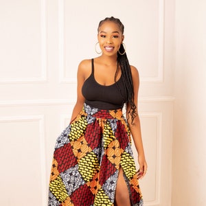 African Print Skirt, Ankara Maxi Skirt, African clothing for women