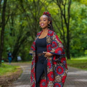 African Print Kimono Etsy