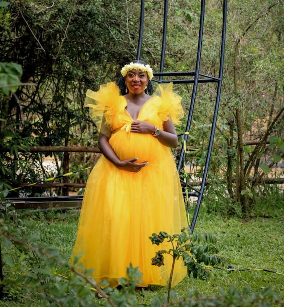 Plus Size Maternity Dress ~ Photography Dress ~ Photoshoot & Baby Shower  Dress- Free Size