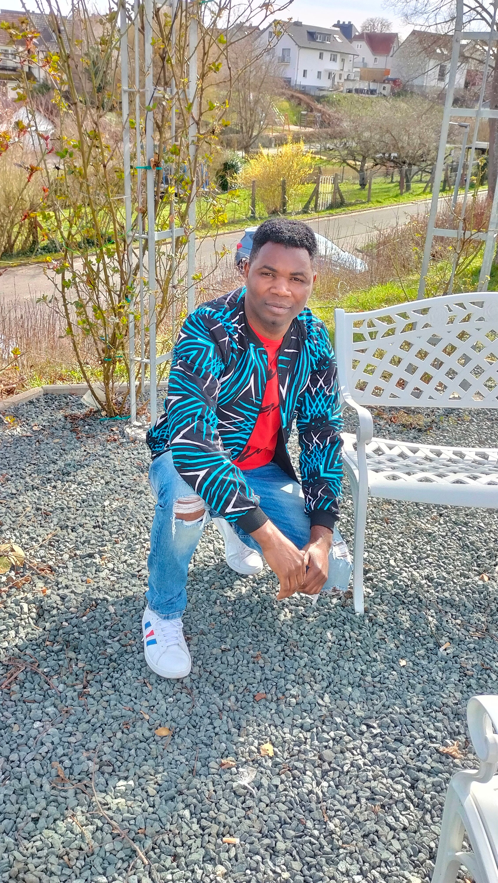 Hawa African print bomber jacket main image 1