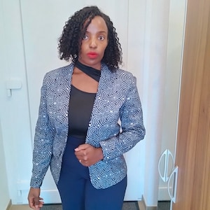 African Blazer | Ankara Blazer I African clothing for women ( sample clearance can be worn by size 10-12)