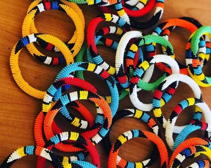 12 bracelets |  African bracelet |Wholesale Beaded Jewelry| Beaded Bracelet | Maasai Bracelet |Maasai gift |Colored bracelet| Gift