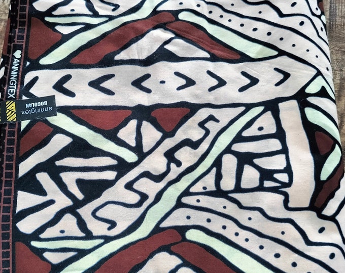 6 Meter African Print Fabric- Ankara Fabric-100% cotton- Stock Clearance
