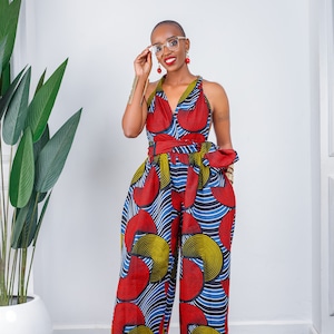 African Print  jumpsuit / Ankara jumpsuit / African clothing for women