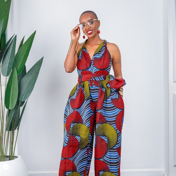 Combinaison à imprimé africain / Combinaison à Ankara / Vêtements africains pour femmes