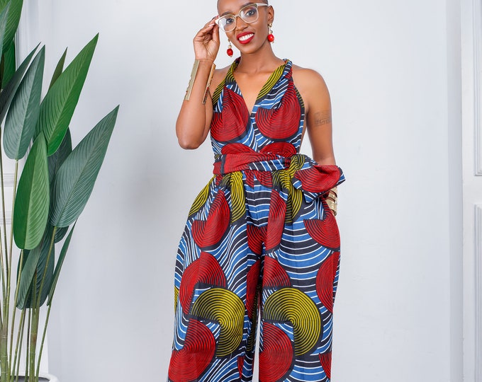 African Print  jumpsuit / Ankara jumpsuit / African clothing for women