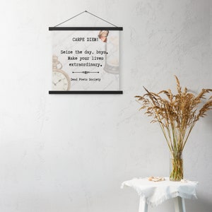 Carpe Diem! Dark Academia Inspired Poster | Vintage, Dark Academia, Hanging Poster, Robin Williams, Dead Poets Society