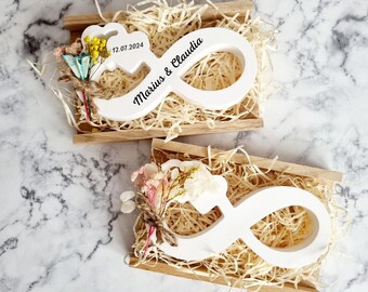 Unendlichkeitssymbole | Trockenblumen | Dekorationen | Geschenk | Hochzeit |