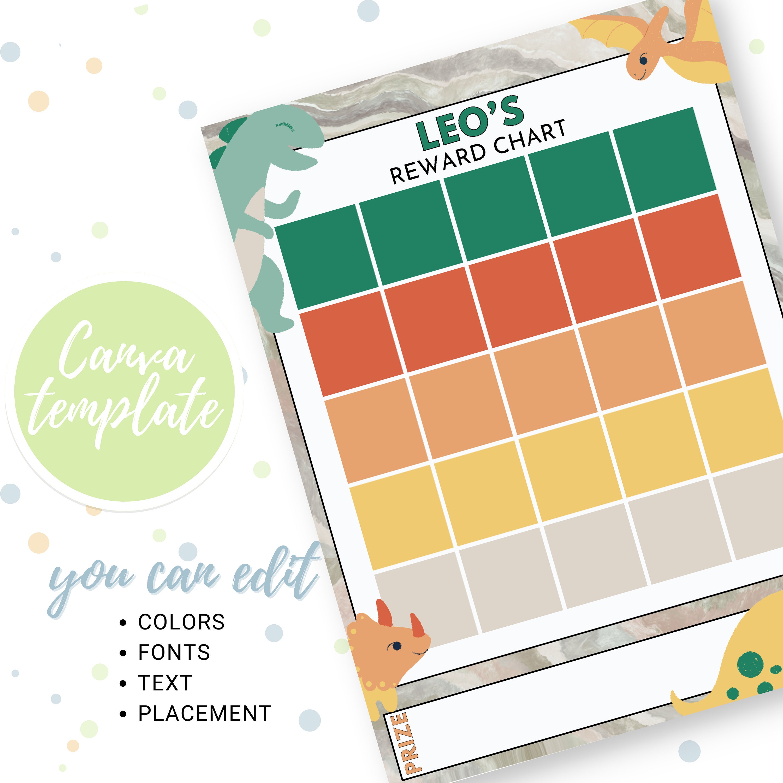 Kids Reward Chart, Printable Reward Chart for Kids, Sticker Chart