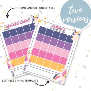 Kids Reward Chart, Printable Reward Chart for Kids, Sticker Chart, Toddler Reward Chart