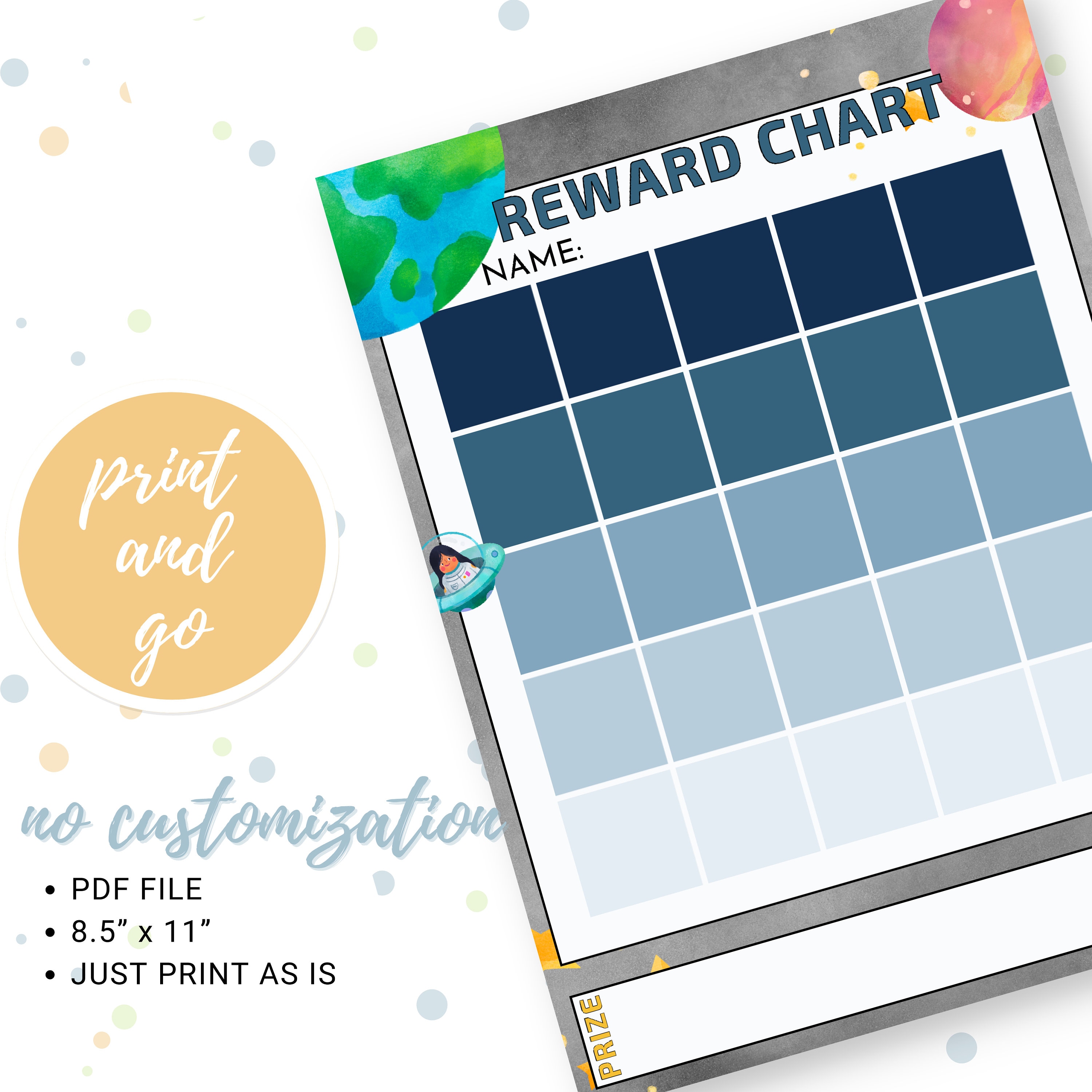 Kids Reward Chart Printable Reward Chart for Kids Sticker Chart
