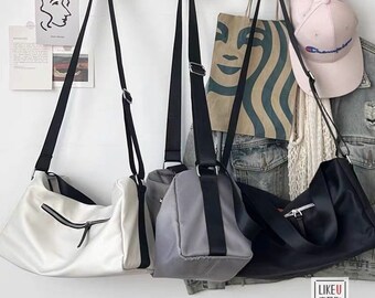 Sucastle Casual bag fashion bag backpack handbag shoulder bag nylon bag Sucastle Color:black Size:41x26x18cm