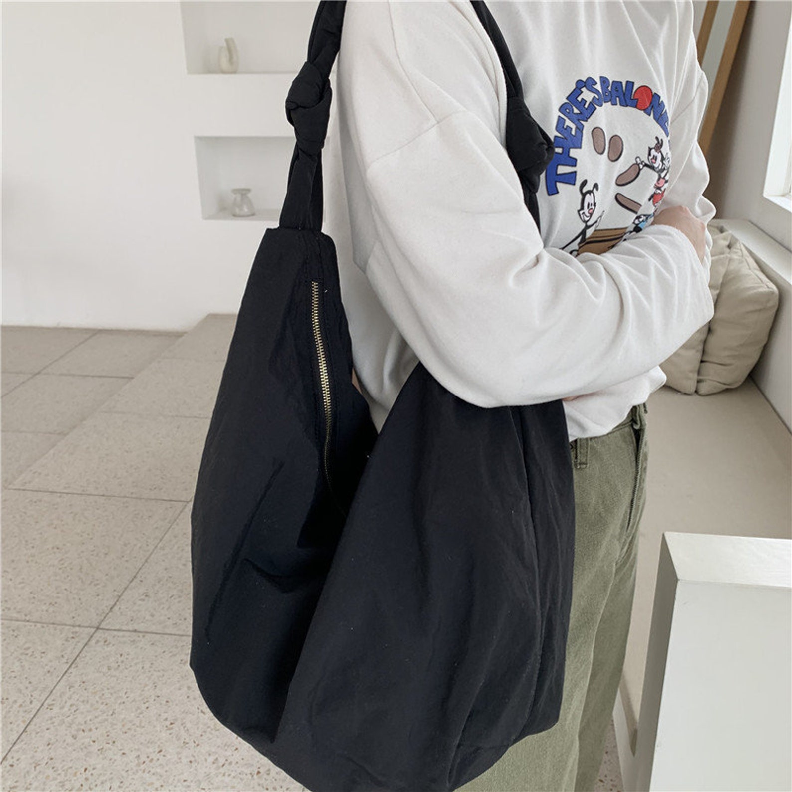 Happylemonade Shoulder Nylon Cotton Bags-canvas Tote - Etsy
