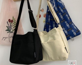 small canvas handbag