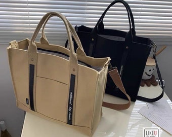Brushwork Irregular Texture Tote Canvas Bag Shopping Satchel Casual Handbag Brushwork Irregular Texture Tote Canvas Bag Shopping Satchel Casual Handbag