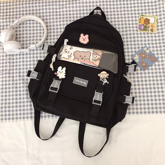 Light Blue ITA Bag clear pockets Backpack Anime Lolita Bag USA ANIME DEALER!