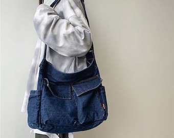 blue jean handbags