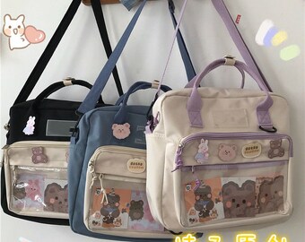 messenger backpack girl