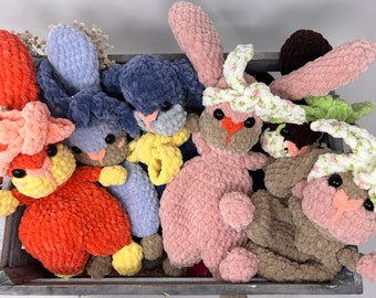 Bonbon the bunny - Baby lovey - Easter bunny - Easter bunny filler toy - crochet amigurumi - handmade - plush toy - sweet personalized bunny