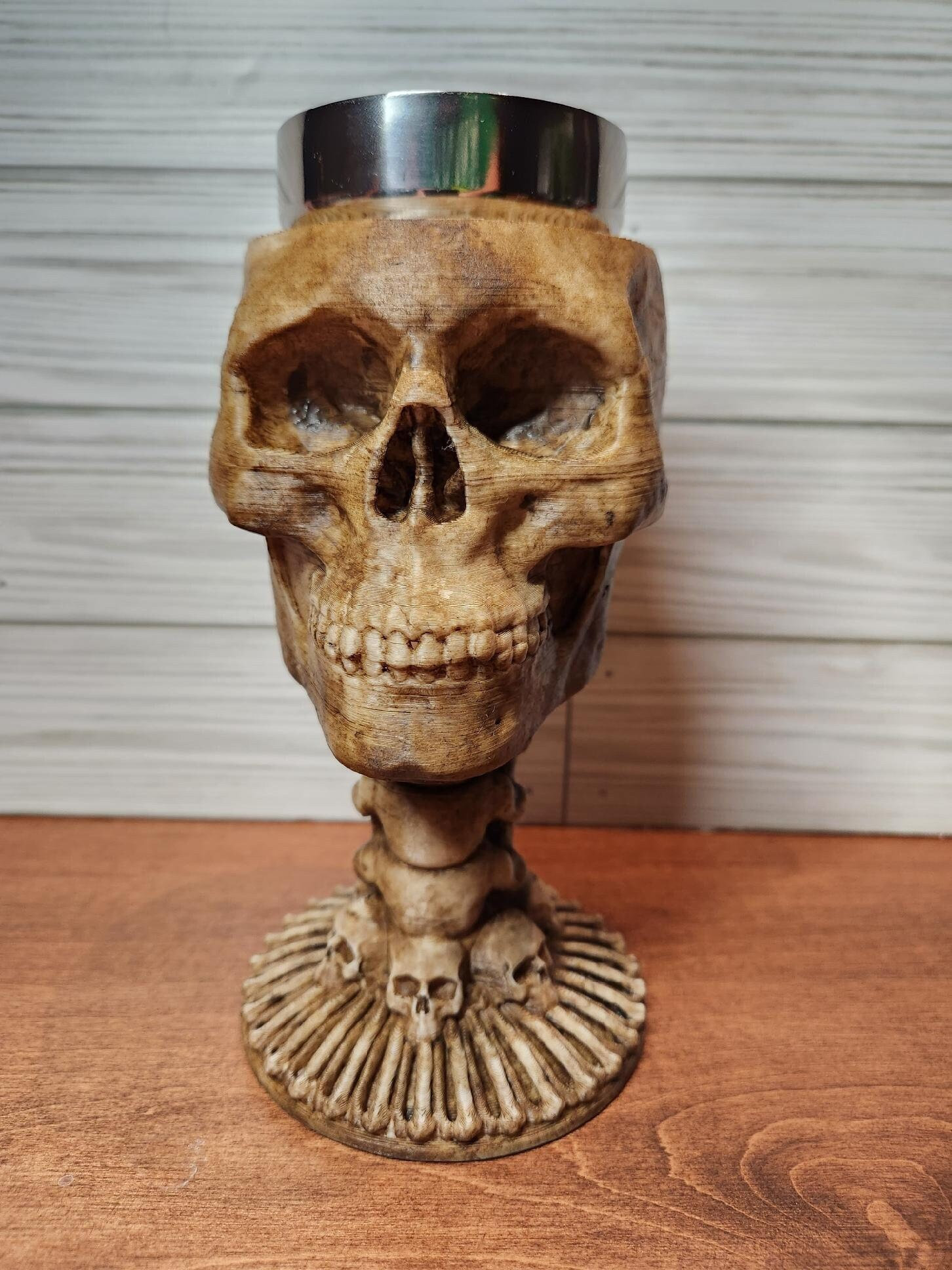 Skull Chalice: Hand Painted Tumbler With Washable Insert - Etsy