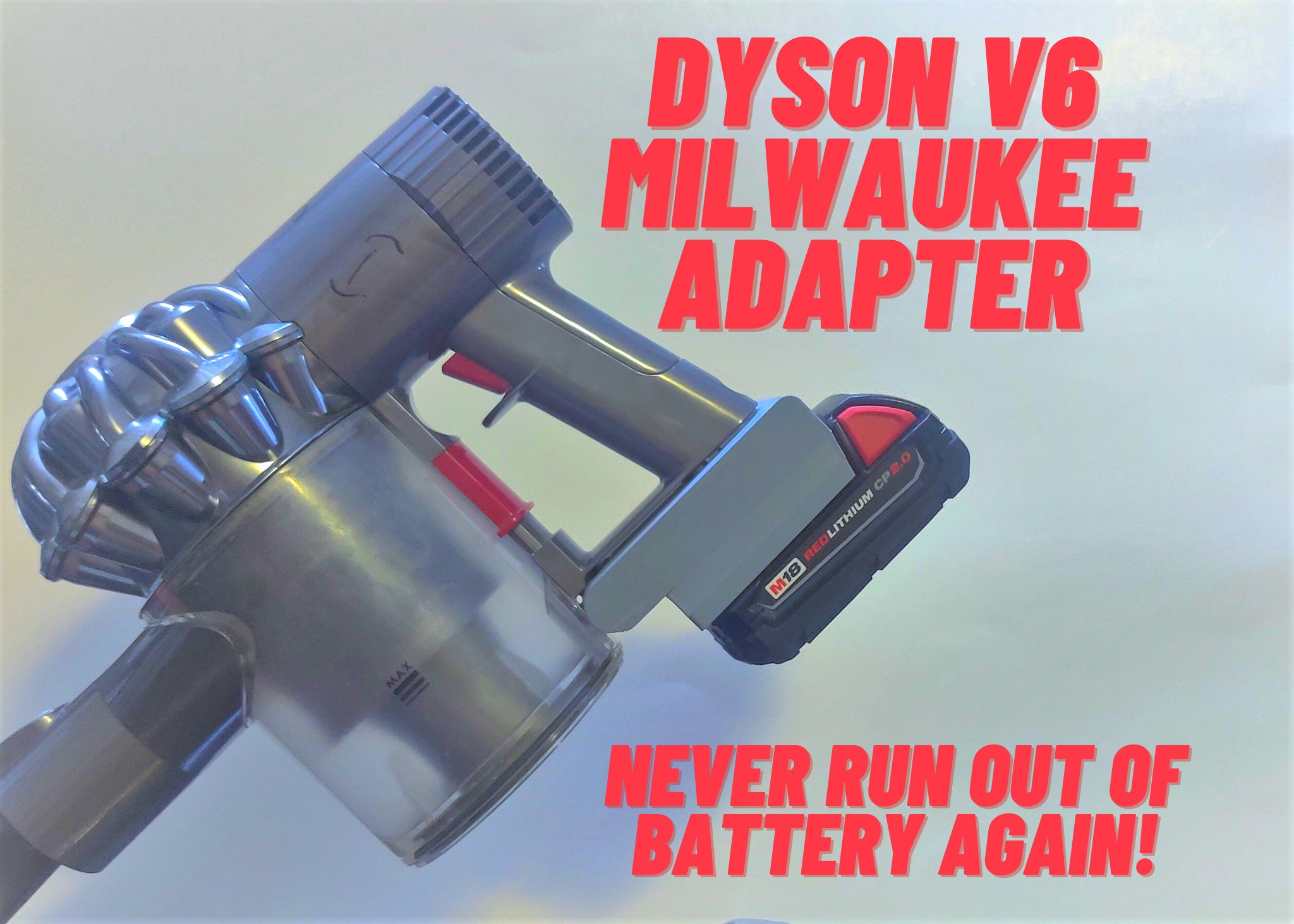 Dyson Milwaukee M18 Battery Adapter funciona con Dyson v6 - Etsy España