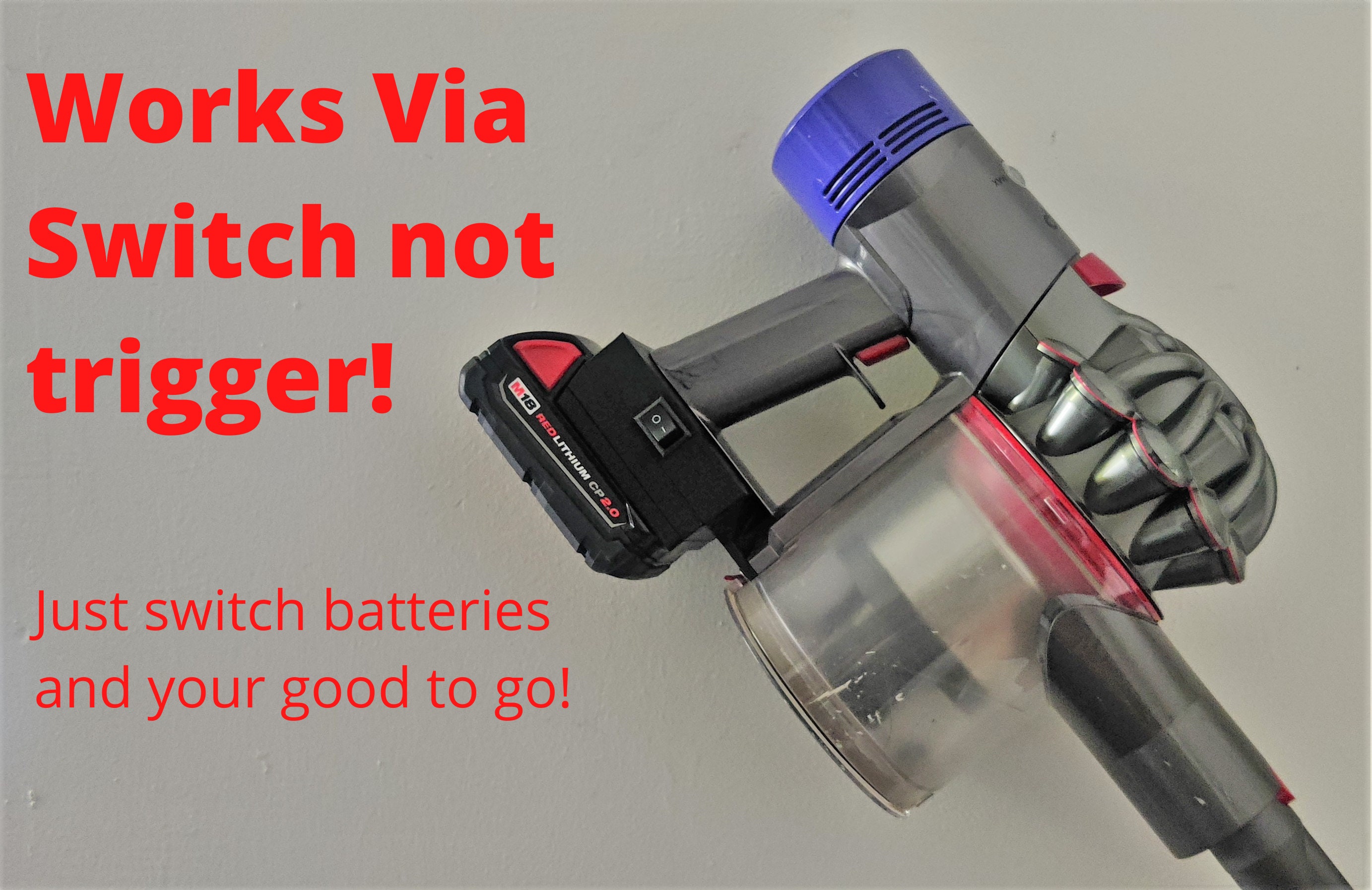 Dyson Milwaukee M18 Battery Adapter Works With Dyson V8 SV11 Etsy UK