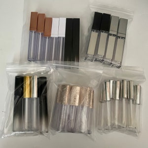 Empty Lip Gloss Wand Tubes, Lipgloss Container Bottles, Empty Lipgloss Tubes, Lip Gloss Package, DIP Lipgloss Beauty Packaging, Lip Gloss