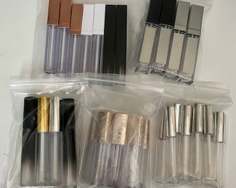 Empty Lip Gloss Wand Tubes, Lipgloss Container Bottles, Empty Lipgloss Tubes, Lip Gloss Package, DIP Lipgloss Beauty Packaging, Lip Gloss