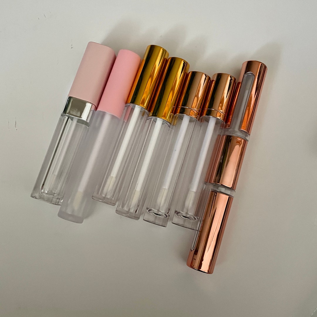 Mixed of 7pcs Empty Lip Gloss Wand Tubes, Empty Lipgloss Bottles