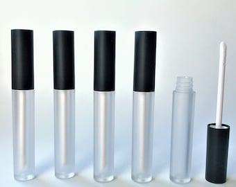 4.5ml Empty Lipgloss Tube / Pink Lip Gloss Bottle / Lipgloss Container / Round Lip Gloss Wand / Matte Lipgloss Tube / Lipgloss Supply