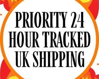 24 Hour Tracked UK Shipping with Royal Mail, Prioritised during the strikes and festive season.