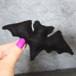 Catnip Bat Handmade Halloween Cat Toys, Gifts for Cat Lovers, Small Spooky Presents, Gothic, Goth, New Pet Present - Vegan